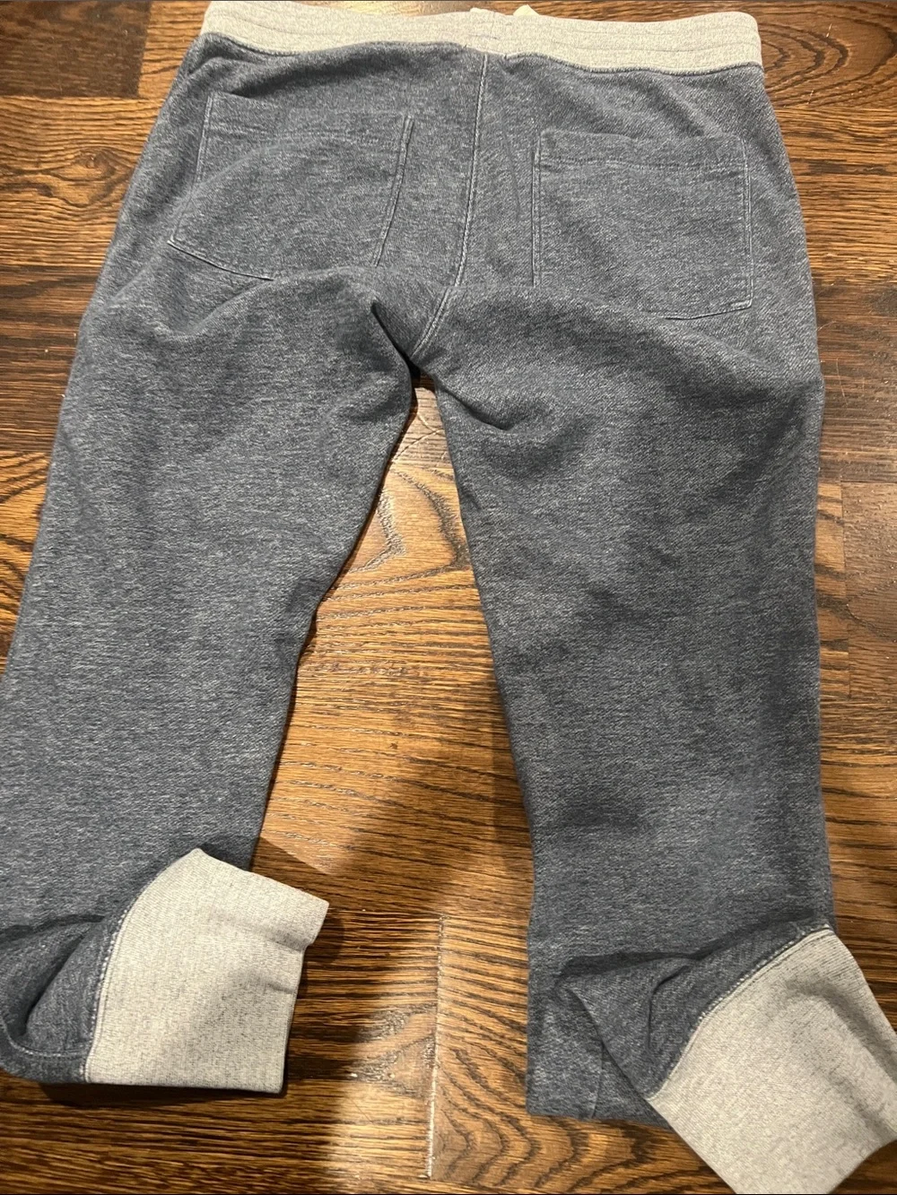 J. Crew Navy Heather Pull-On Shorts with Light Gray Waistband